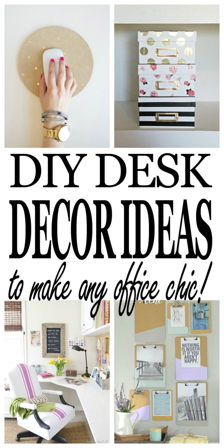 DIY Office Desk Decor
 Chic DIY Desk Décor Ideas Every fice Needs