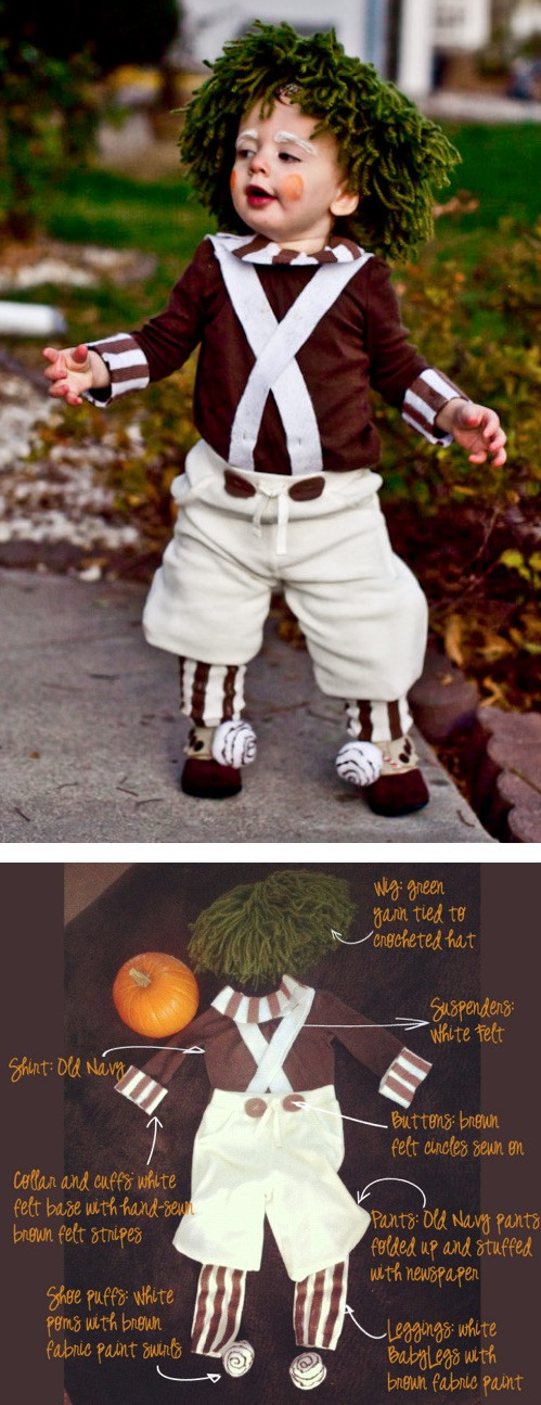 DIY Oompa Loompa Costume
 30 Quick & Easy DIY Halloween Costumes For Kids Boys