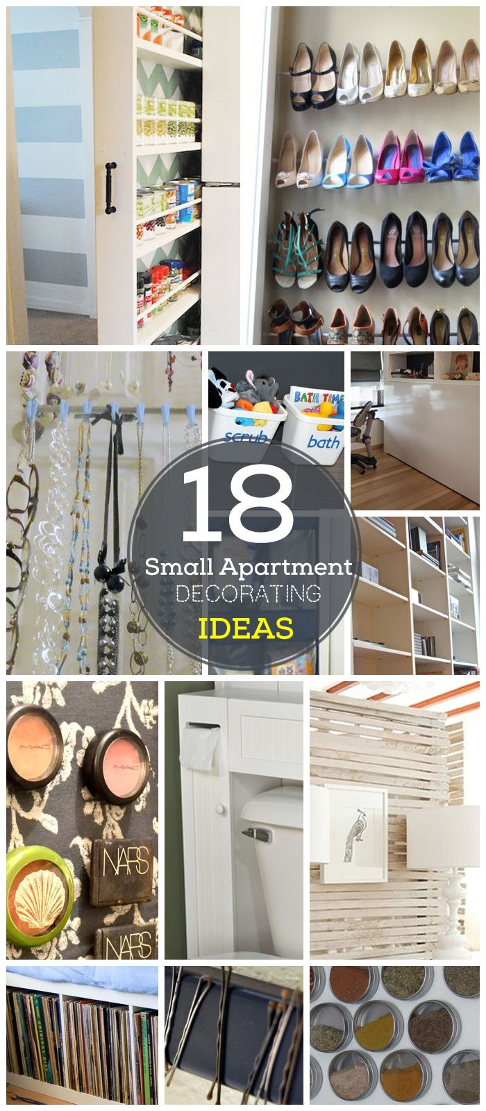 DIY Organization Ideas For Small Spaces
 18 DIY Small Apartment Decorating Ideas