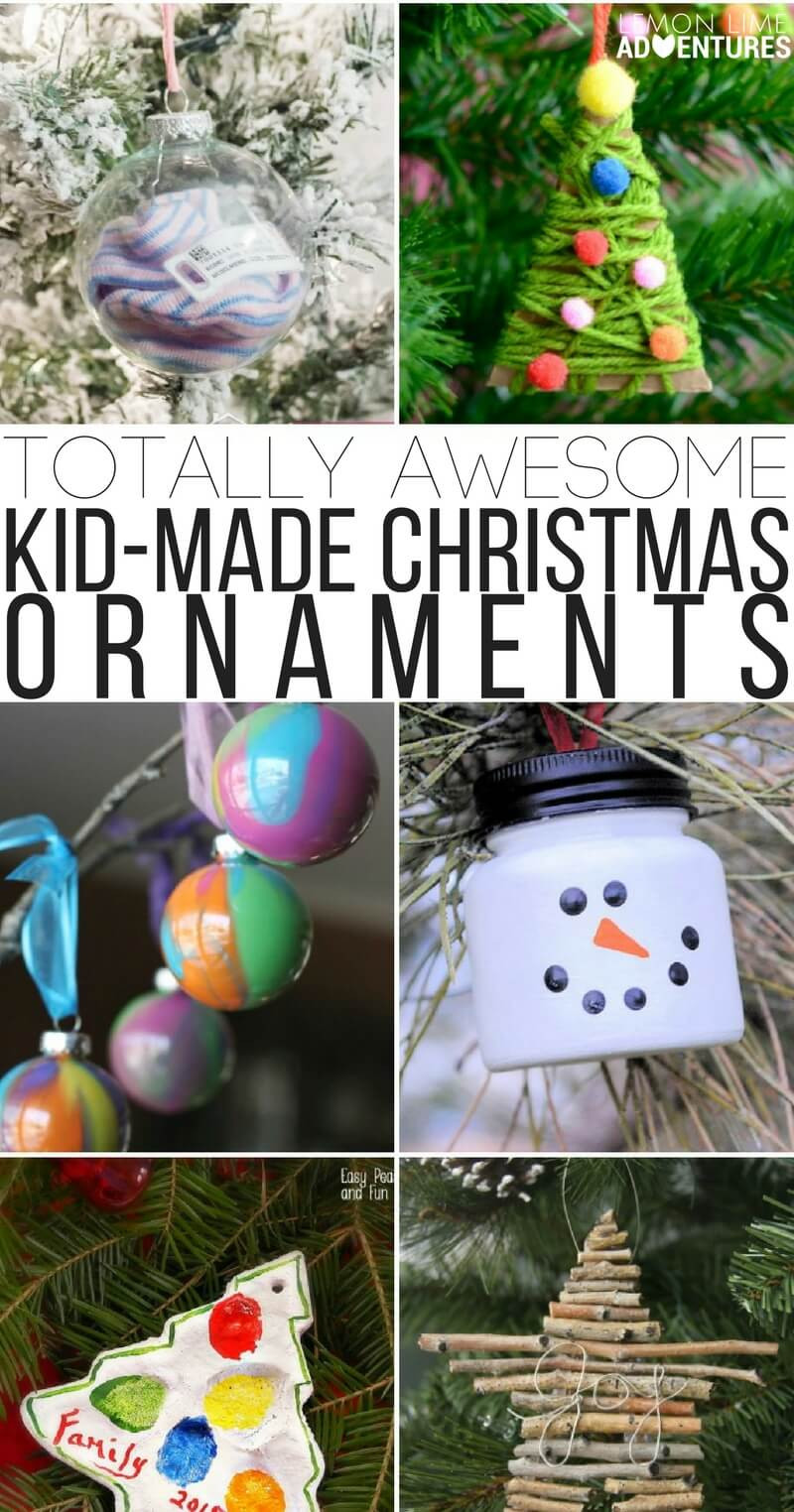 DIY Ornaments For Kids
 Totally Awesome Kid Made Christmas Ornaments