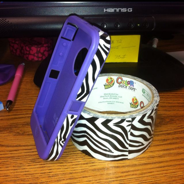 DIY Otterbox Decoration
 Decorated my otter box case with zebra duct tape