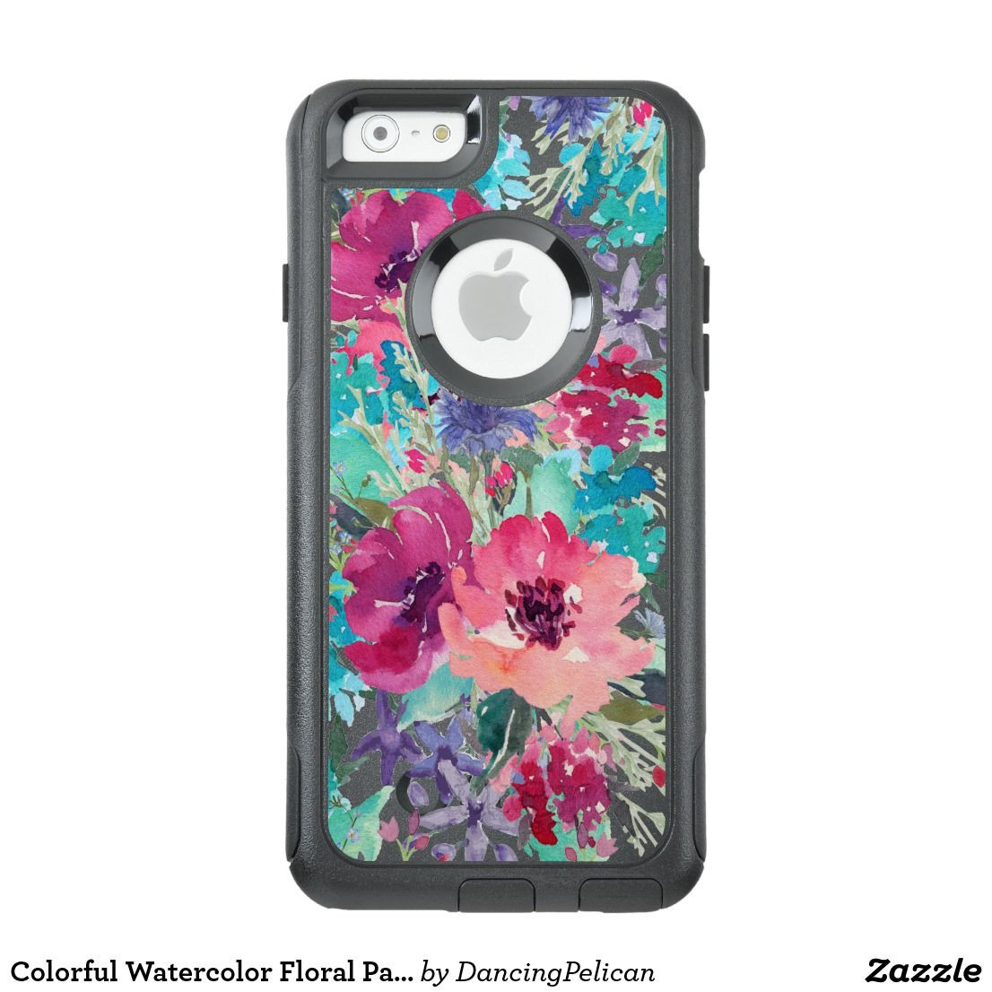 DIY Otterbox Decoration
 Colorful Watercolor Floral Pattern OtterBox iPhone Case