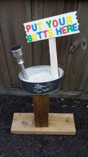 DIY Outdoor Ashtray
 The Best Diy Outdoor ashtrays Home Family Style and
