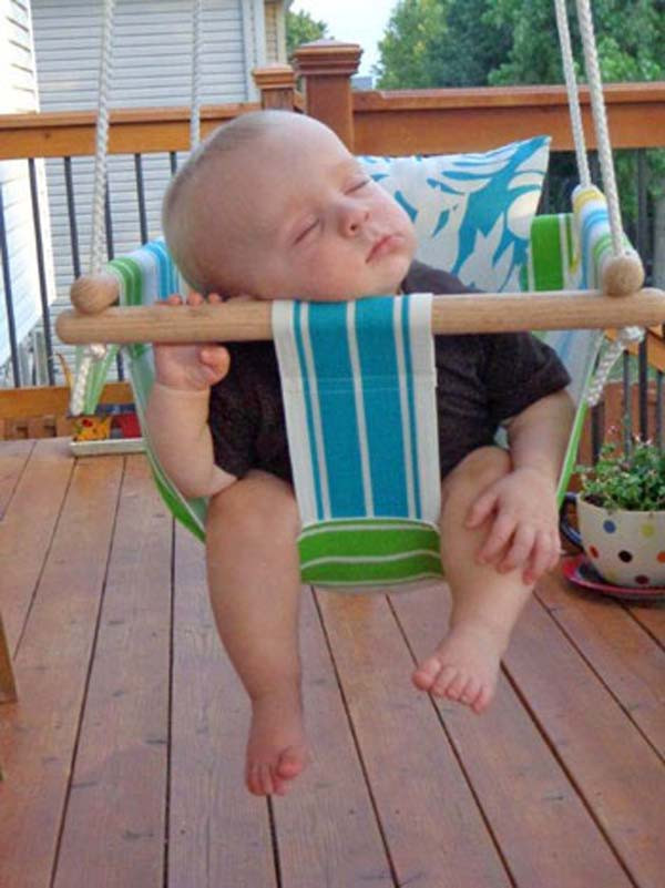 DIY Outdoor Baby Swing
 22 Amazingly DIY Patio and Garden Swings Amazing DIY