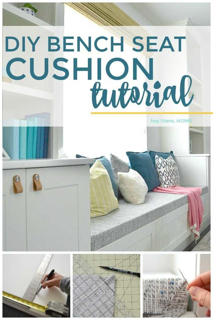 DIY Outdoor Bench Cushion
 How to make a bench seat cushion with box corners