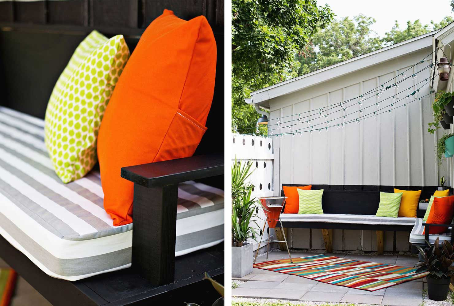 DIY Outdoor Bench Cushion
 45 DIY Patio Ideas to Brighten Your Space