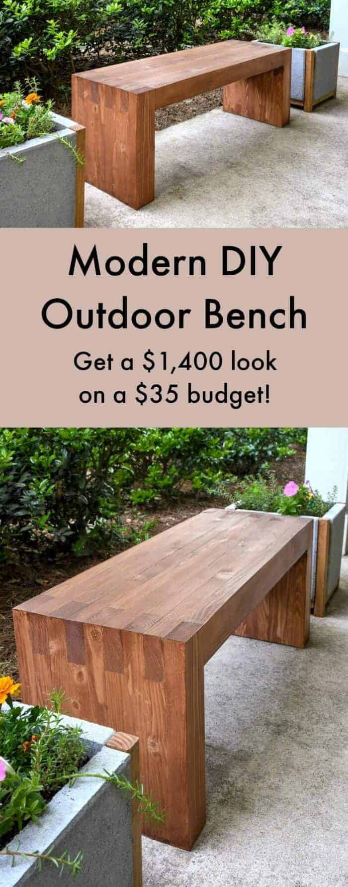 DIY Outdoor Bench With Back
 DIY Bud Backyard Ideas Princess Pinky Girl