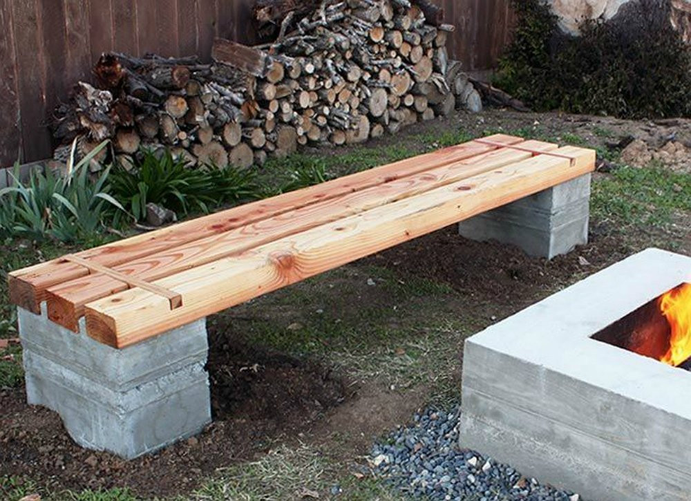DIY Outdoor Bench With Back
 DIY Wood Projects 10 Easy Backyard Ideas Bob Vila