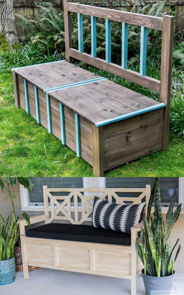 DIY Outdoor Bench With Back
 21 Gorgeous Easy DIY Benches Indoor & Outdoor A Piece