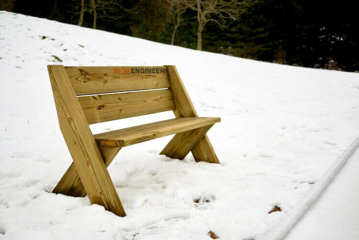 DIY Outdoor Bench With Back
 DIY Outdoor Bench in 30 mins w only 3 Tools