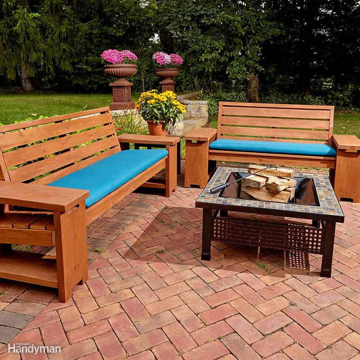 DIY Outdoor Bench With Back
 15 Awesome Plans for DIY Patio Furniture