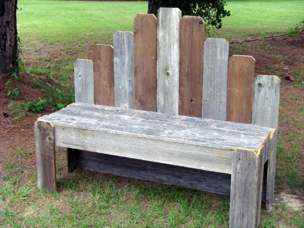 DIY Outdoor Bench With Back
 50 DIY Pallet Furniture Ideas DIY Joy