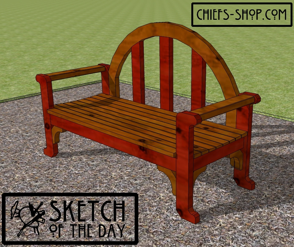 DIY Outdoor Bench With Back
 Woodworking plans bench with back Plans DIY How to Make