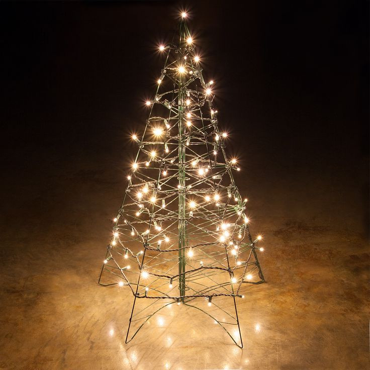 DIY Outdoor Christmas Light Tree
 73 best All White Lights images on Pinterest