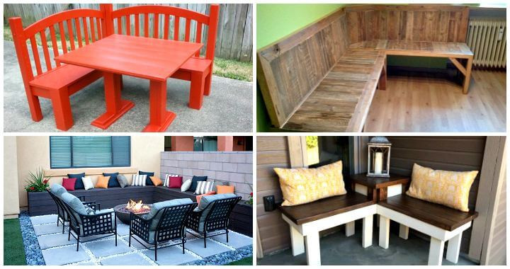 DIY Outdoor Corner Bench
 10 DIY Corner Bench Ideas for Indoor & Outdoor ⋆ DIY Crafts