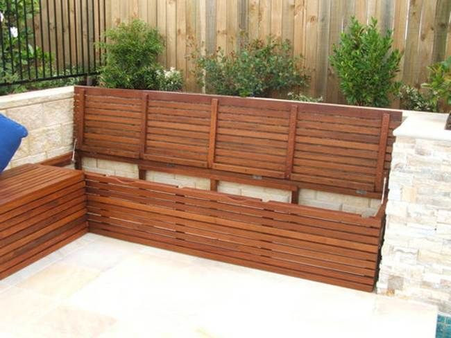 DIY Outdoor Corner Bench
 Diy Outdoor Corner Bench Outdoor storage seating bench