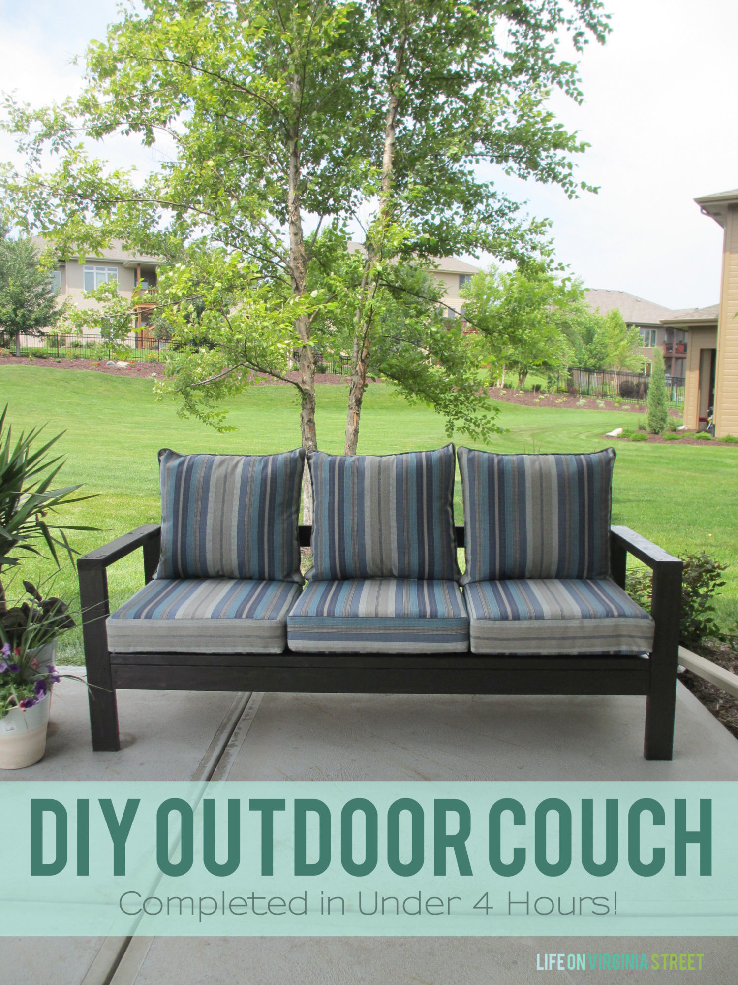 DIY Outdoor Couches
 DIY Outdoor Couch Life Virginia Street