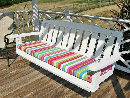 DIY Outdoor Cushions Foam
 no sew cushion cover porch swing back porch