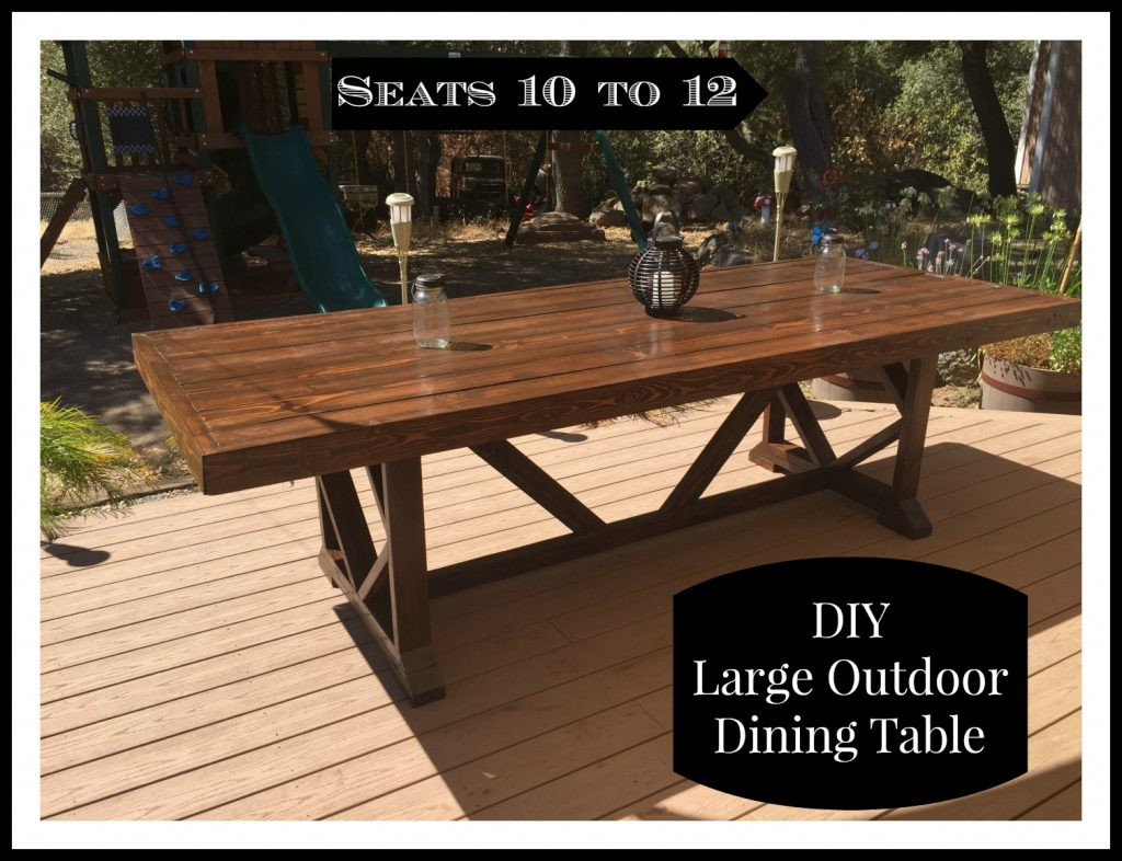 DIY Outdoor Dining Table
 DIY Outdoor Dining Table Shanty 2 Chic