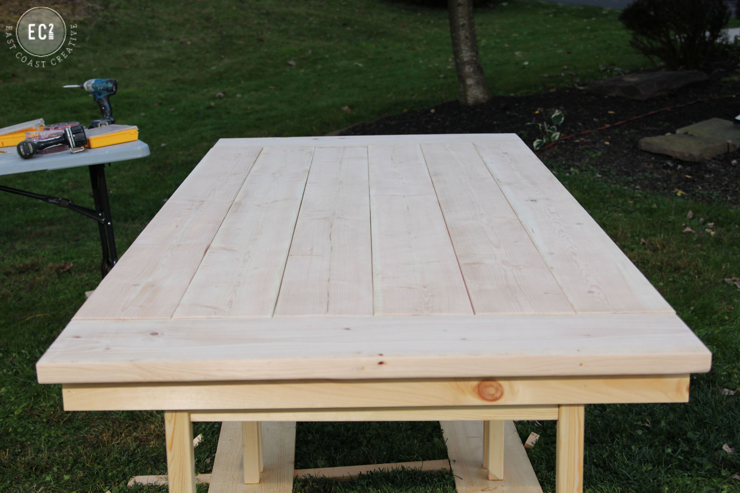 DIY Outdoor Farmhouse Table
 IKEA HACK Build a Farmhouse Table the Easy Way