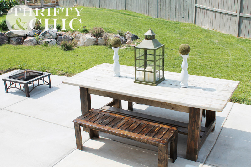 DIY Outdoor Farmhouse Table
 Thrifty and Chic DIY Projects and Home Decor