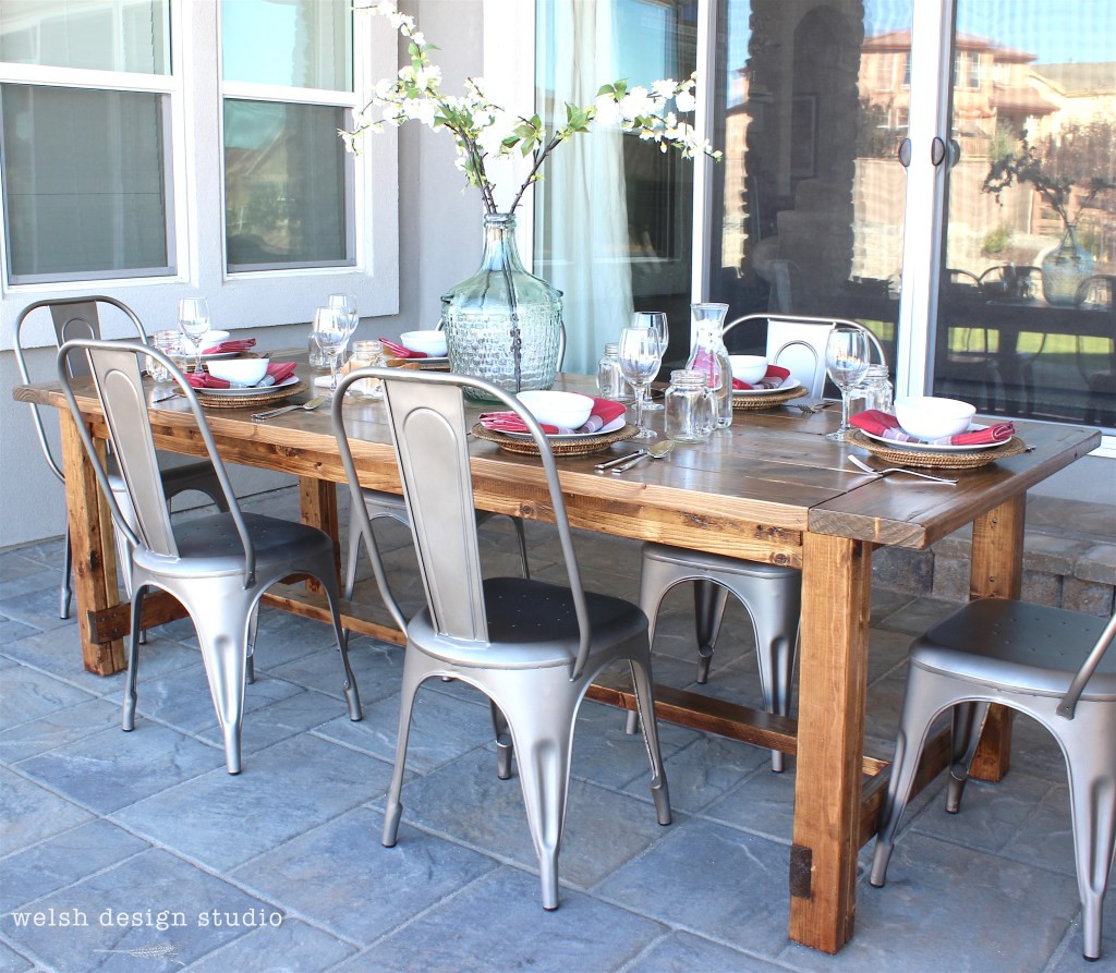 DIY Outdoor Farmhouse Table
 Our New DIY Outdoor Table – Welsh Design Studio