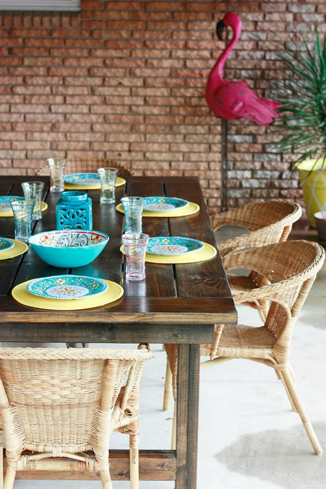 DIY Outdoor Farmhouse Table
 Stylish Deck & Patio Makeover Ideas Satori Design for Living