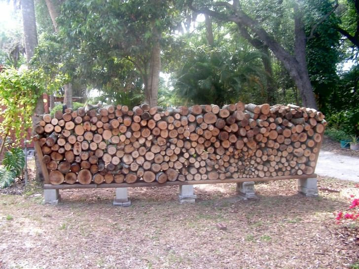 DIY Outdoor Firewood Rack
 Easy Outdoor DIY Firewood Rack from Cinder Blocks • 1001