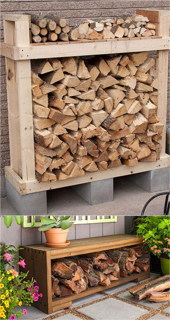 DIY Outdoor Firewood Rack
 15 Fab Firewood Rack & Best Storage Ideas A Piece