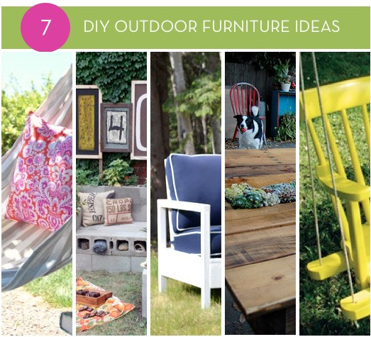 DIY Outdoor Furniture Ideas
 Roundup DIY Outdoor Furniture Ideas