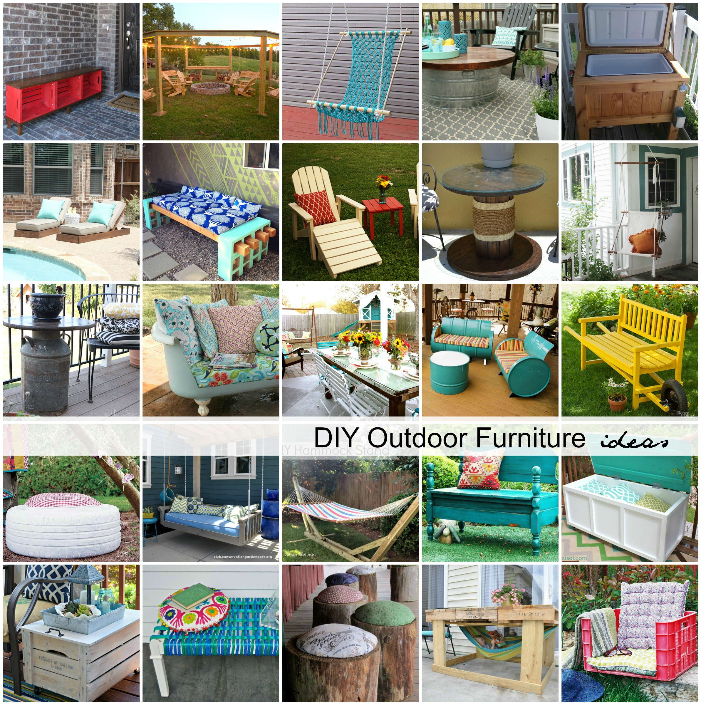 DIY Outdoor Furniture Ideas
 DIY Outdoor Furniture Ideas The Idea Room