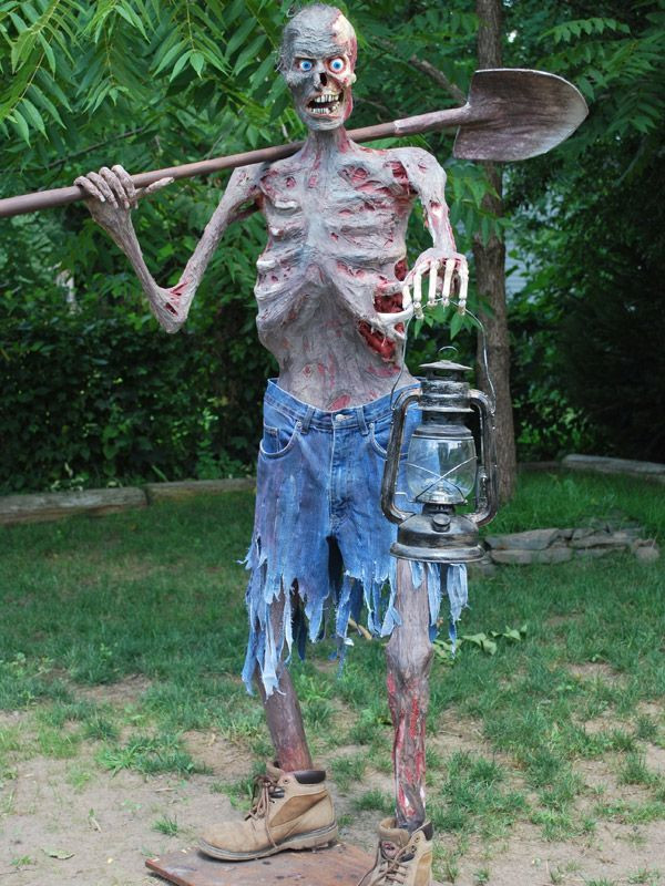 DIY Outdoor Halloween Props
 Skeletons Outdoor Halloween Decorations Decoration Love