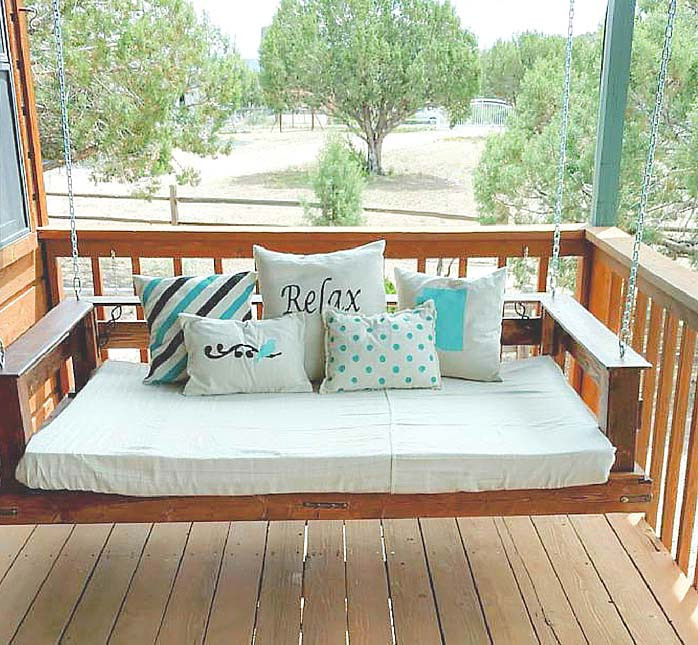 DIY Outdoor Hanging Bed
 DIY Outdoor Hanging & Swing Beds for Your Porch & Garden