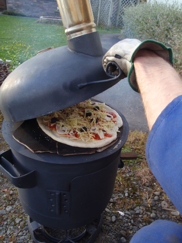 DIY Outdoor Heater
 DIY Portable Wood Fired Pizza Oven And Patio Heater