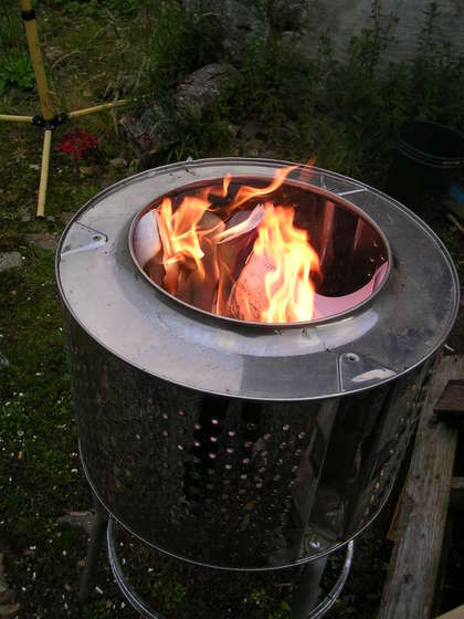 DIY Outdoor Heater
 DIY Patio Heater Old Washing Machine Shelterness