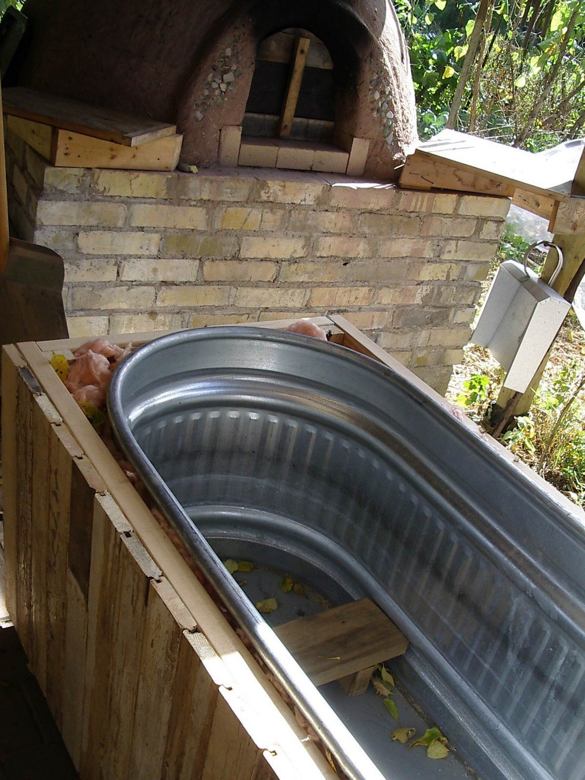 DIY Outdoor Hot Tub
 Affordable homemade wood fired hot tub