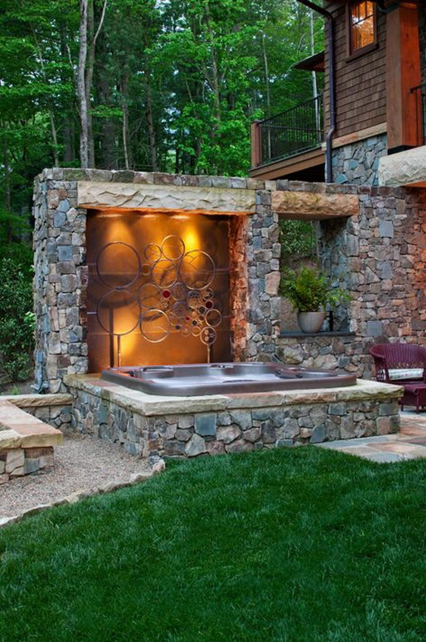 DIY Outdoor Hot Tub
 Luxury Outdoor Living Ideas with Hot Tubs and Spa