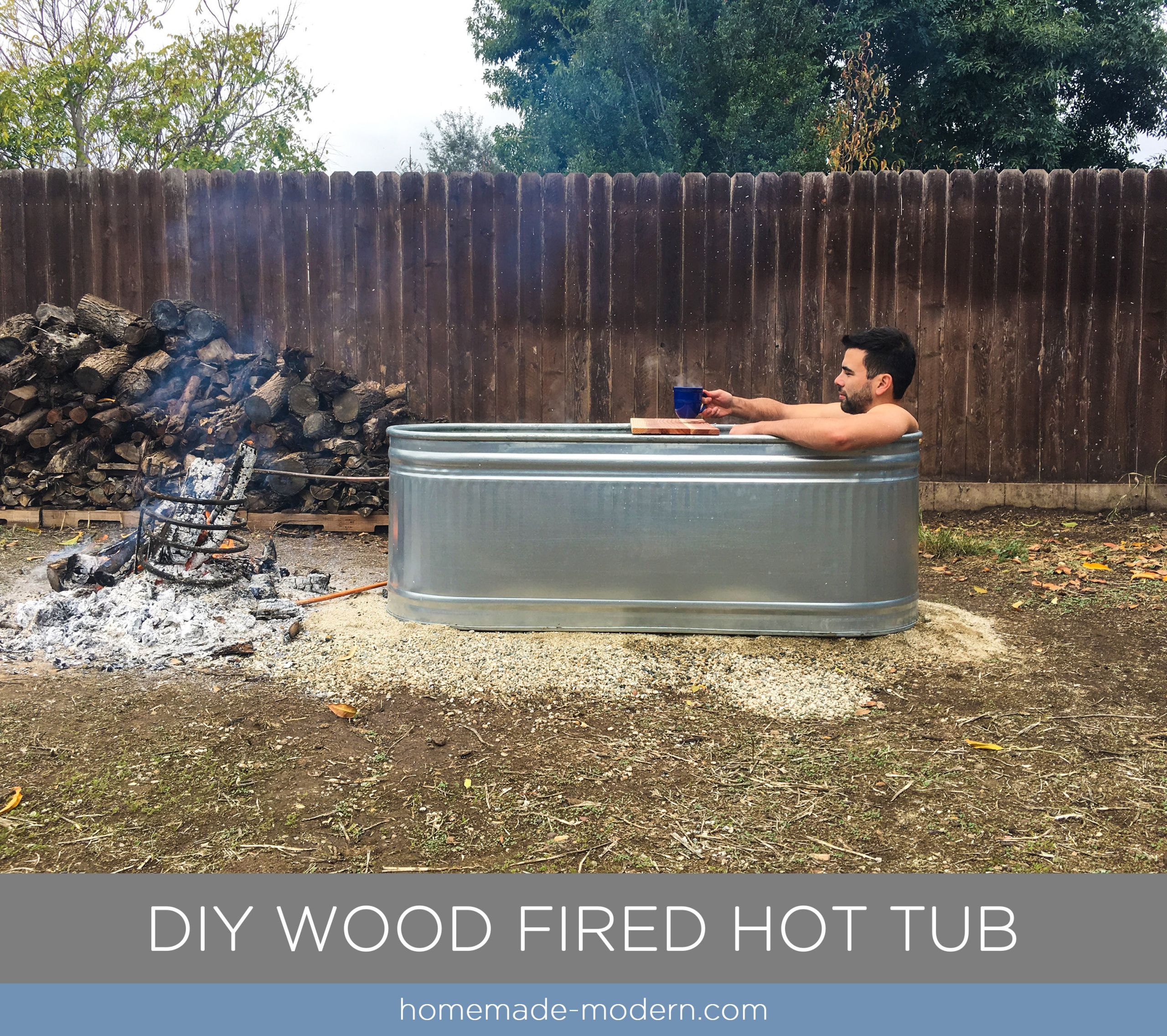 DIY Outdoor Hot Tub
 HomeMade Modern EP112 DIY Wood Fired Hot Tub