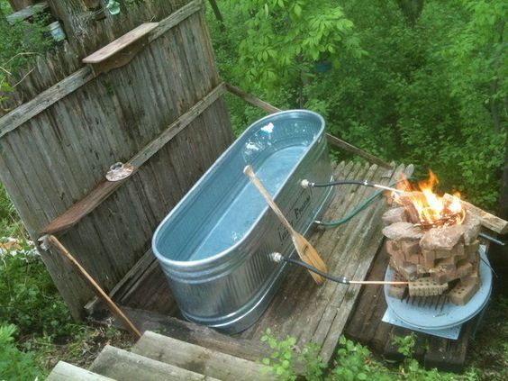 DIY Outdoor Hot Tub
 36 best DIY hottub anyone images on Pinterest