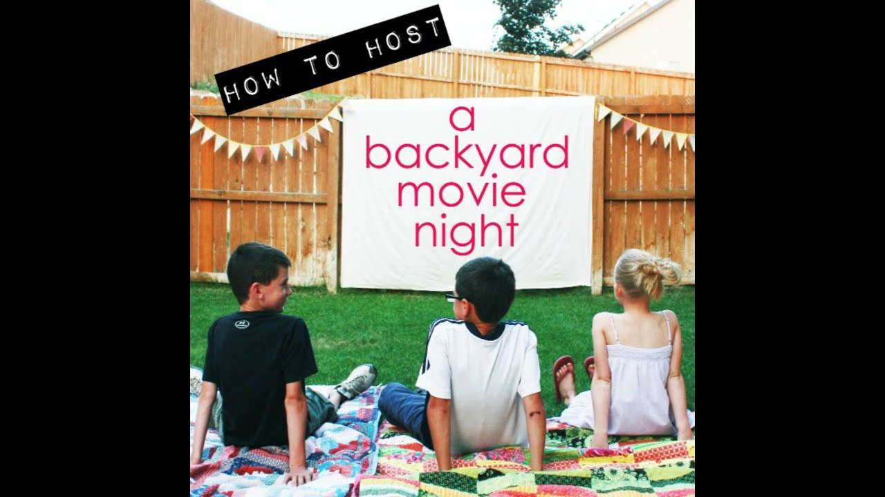 DIY Outdoor Movie Night
 DIY Backyard Movie Night