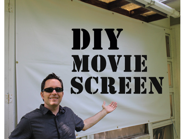 DIY Outdoor Movie Night
 DIY Movie Screen for an Outdoor Movie Night Feelgood Style