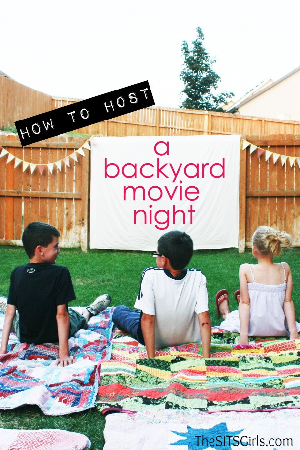 DIY Outdoor Movie Night
 Backyard Movie Night DIY Party