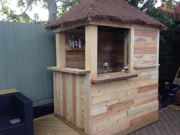 DIY Outdoor Pallet Bar
 Creative Old Pallets Outdoor Bar Ideas