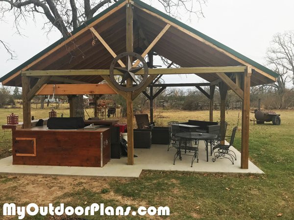 DIY Outdoor Pavilion
 DIY 20x20 Backyard Pavilion MyOutdoorPlans