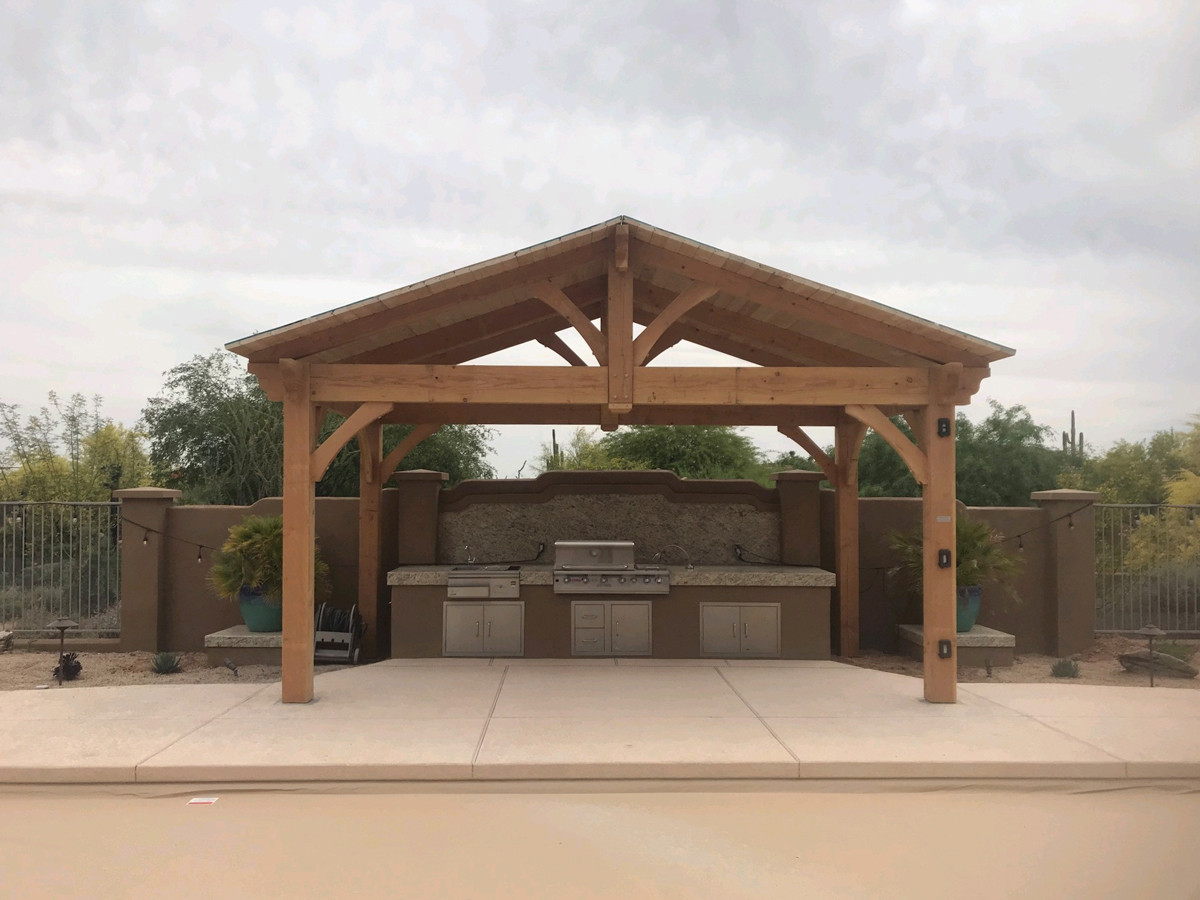 DIY Outdoor Pavilion
 Entertain in Style Outdoor Kitchen DIY Pavilion