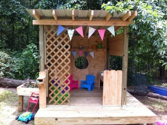 DIY Outdoor Playhouses
 24 best images about treehouse on Pinterest