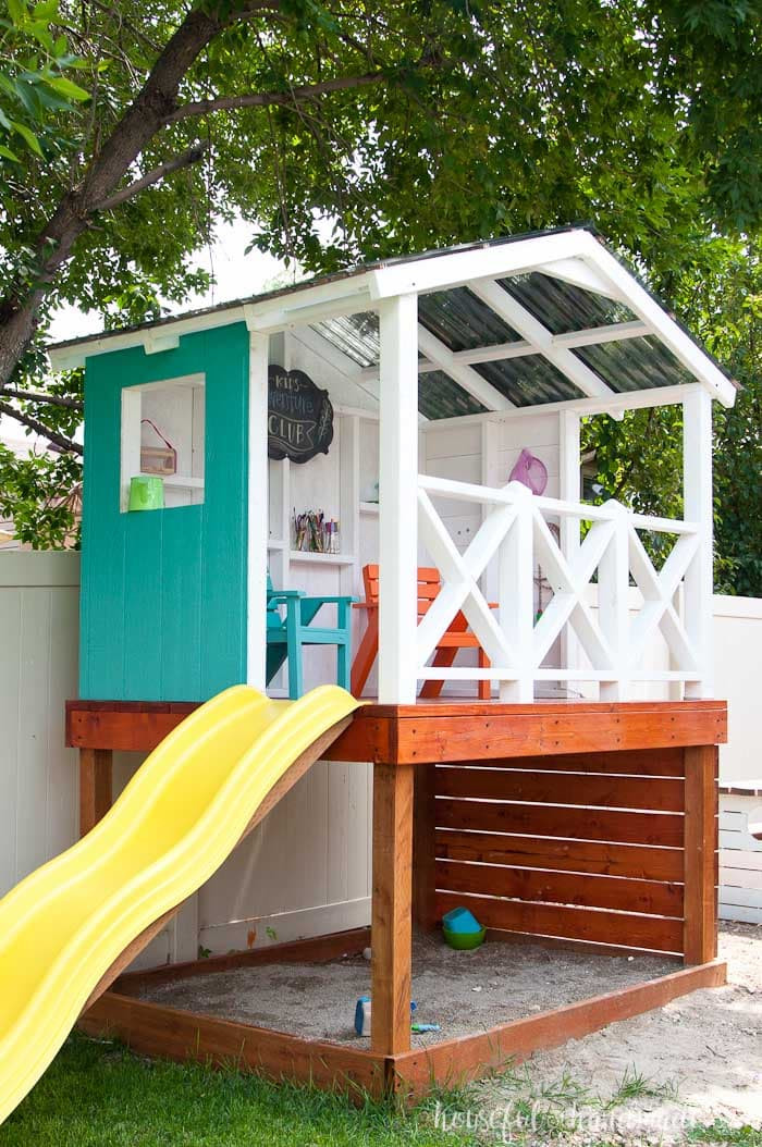 DIY Outdoor Playhouses
 Our DIY Playhouse The Roof a Houseful of Handmade
