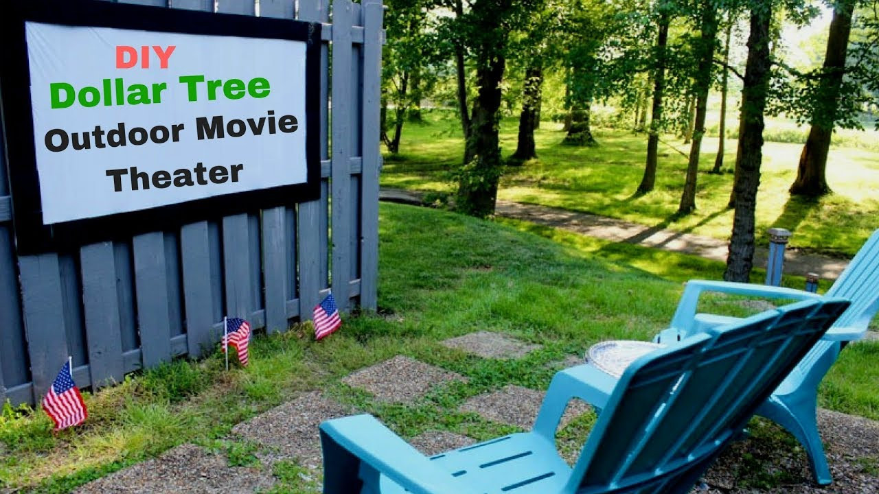 DIY Outdoor Projector Screen
 Dollar Tree DIY Outdoor Movie Theater