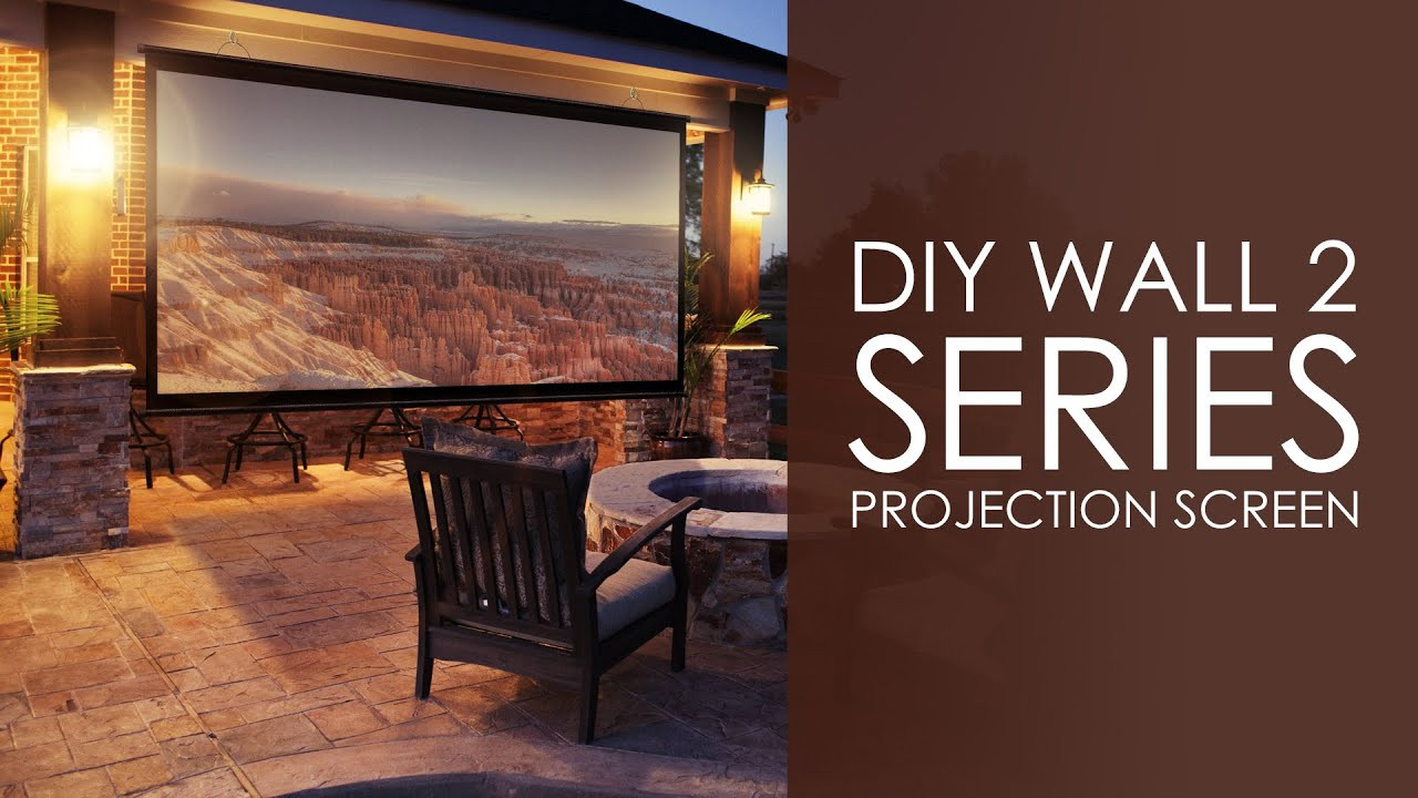 DIY Outdoor Projector Screens
 Elite Screens DIY Wall 2 Series Outdoor Projection Screen