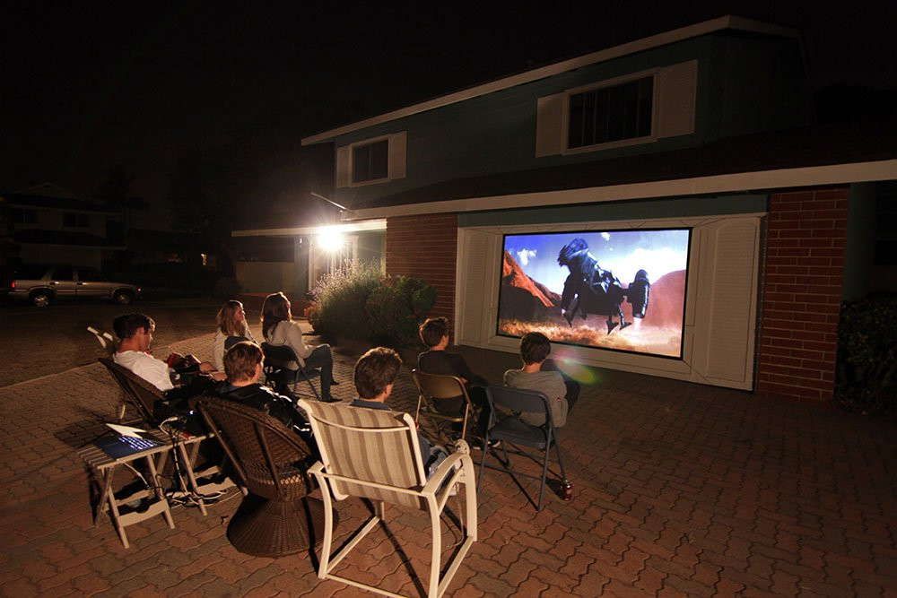 DIY Outdoor Projector Screens
 Best Outdoor Projector Screen Watch Movies Outside